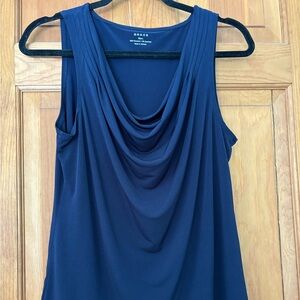 Grace NWT Deep Blue Women's Sleeveless Top Size XL